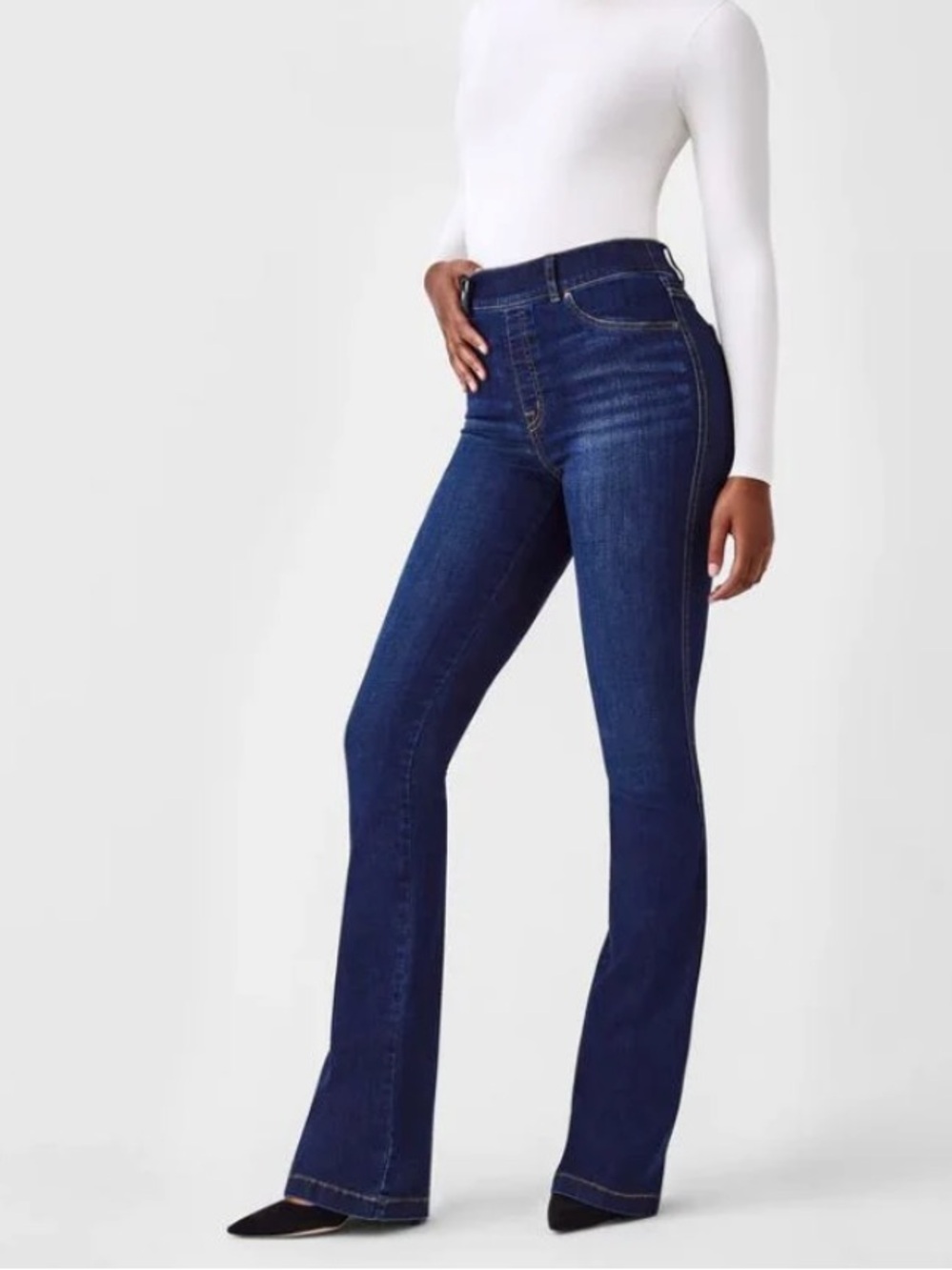 SPANX Pull On Stretch Flare Jeans Size 2X